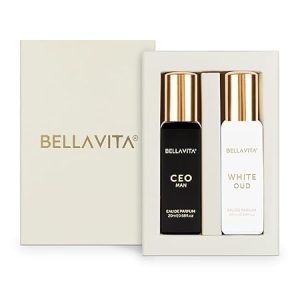 BELLAVITA CEO MAN and WHITE OUD Unisex | Long Lasting Perfume Unisex | Eau De Parfum pack of 2x20ml each | Tonka, Agarwood & Orange | Woody, Spicy & Citrus Premium Fragrance